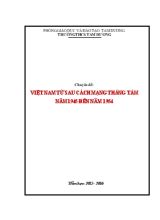 Chuyên đề Việt Nam từ sau cách mạng tháng tám năm 1945 đến năm 1954